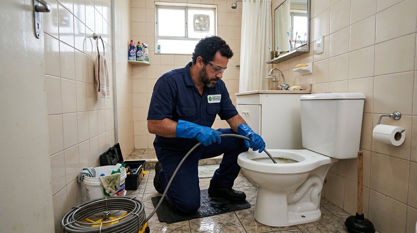 Desentupimento de Vaso com Equipamento em Cotia‑SP