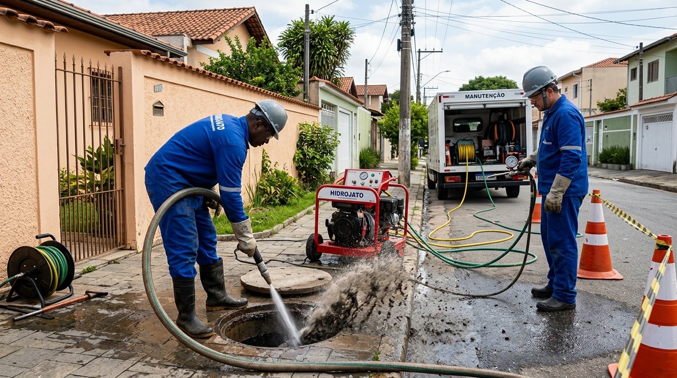 Hidrojateamento Residencial em Cotia‑SP