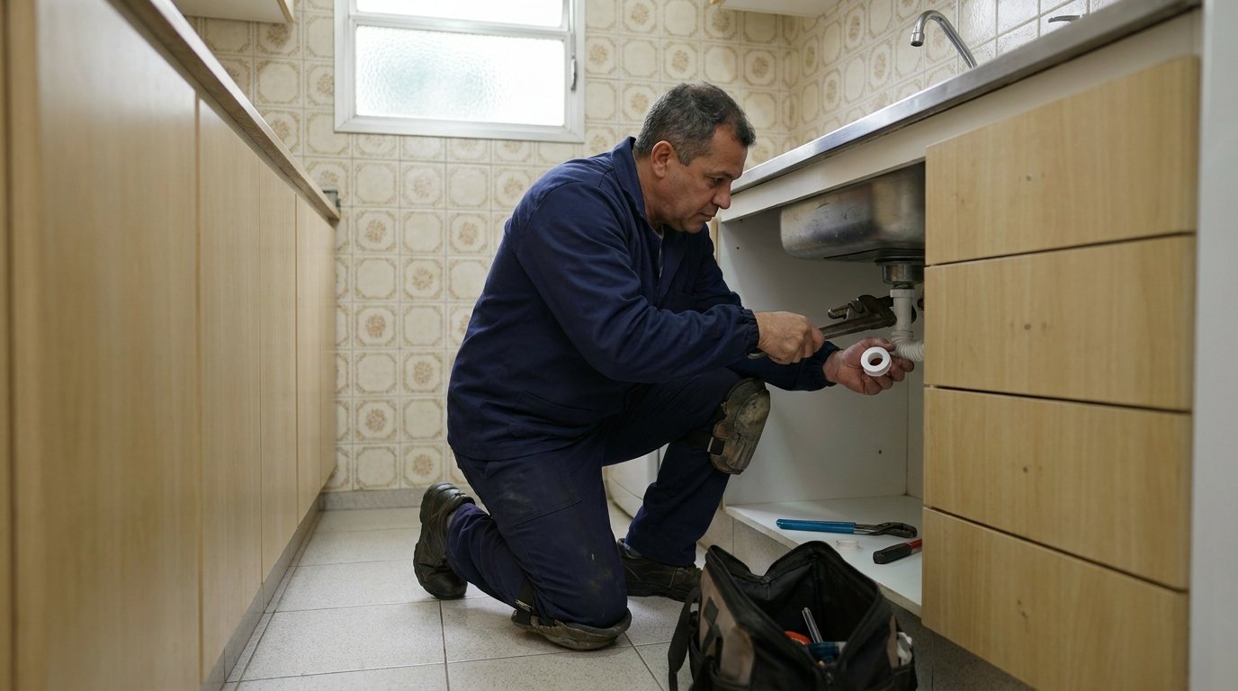 Instalação Hidráulica na Cozinha em Cotia‑SP